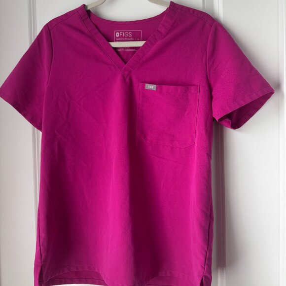 FIGS Razzberry One Pocket Scrub Top - Picture 1 of 1